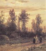 Ivan Shishkin Evening oil painting reproduction